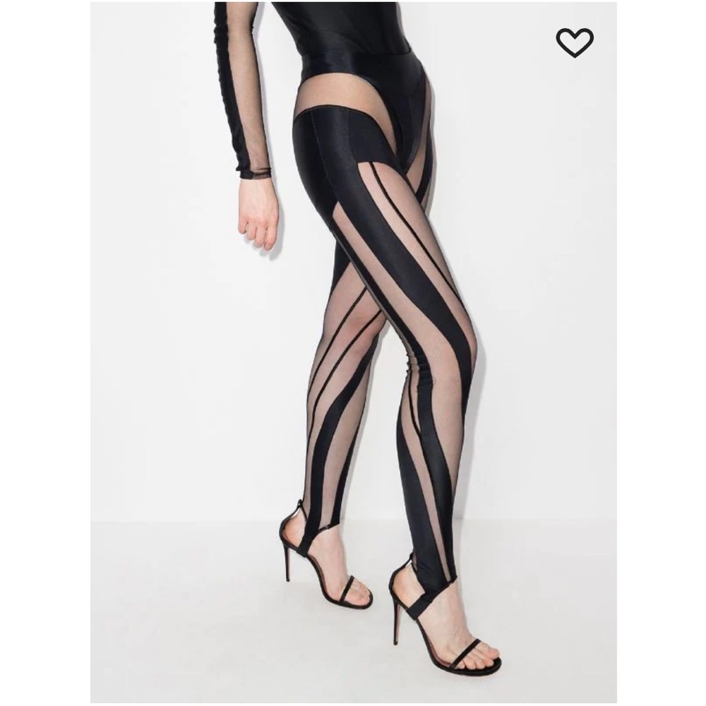 Mugler Sheer Spiral Leggings/ light to medium - Picture 5 of 7